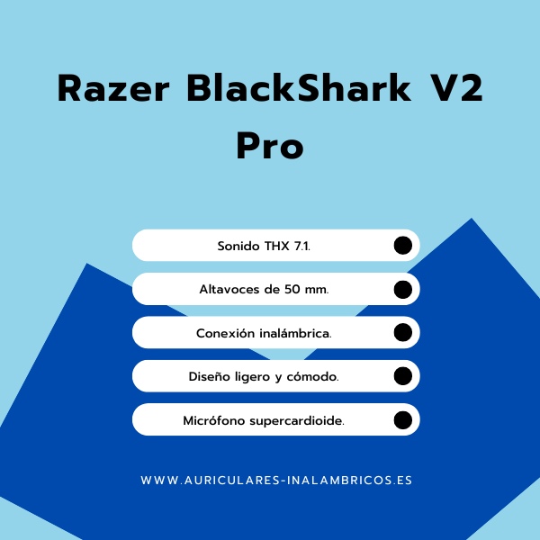 Imagen promocional de los auriculares Razer BlackShark V2 Pro.