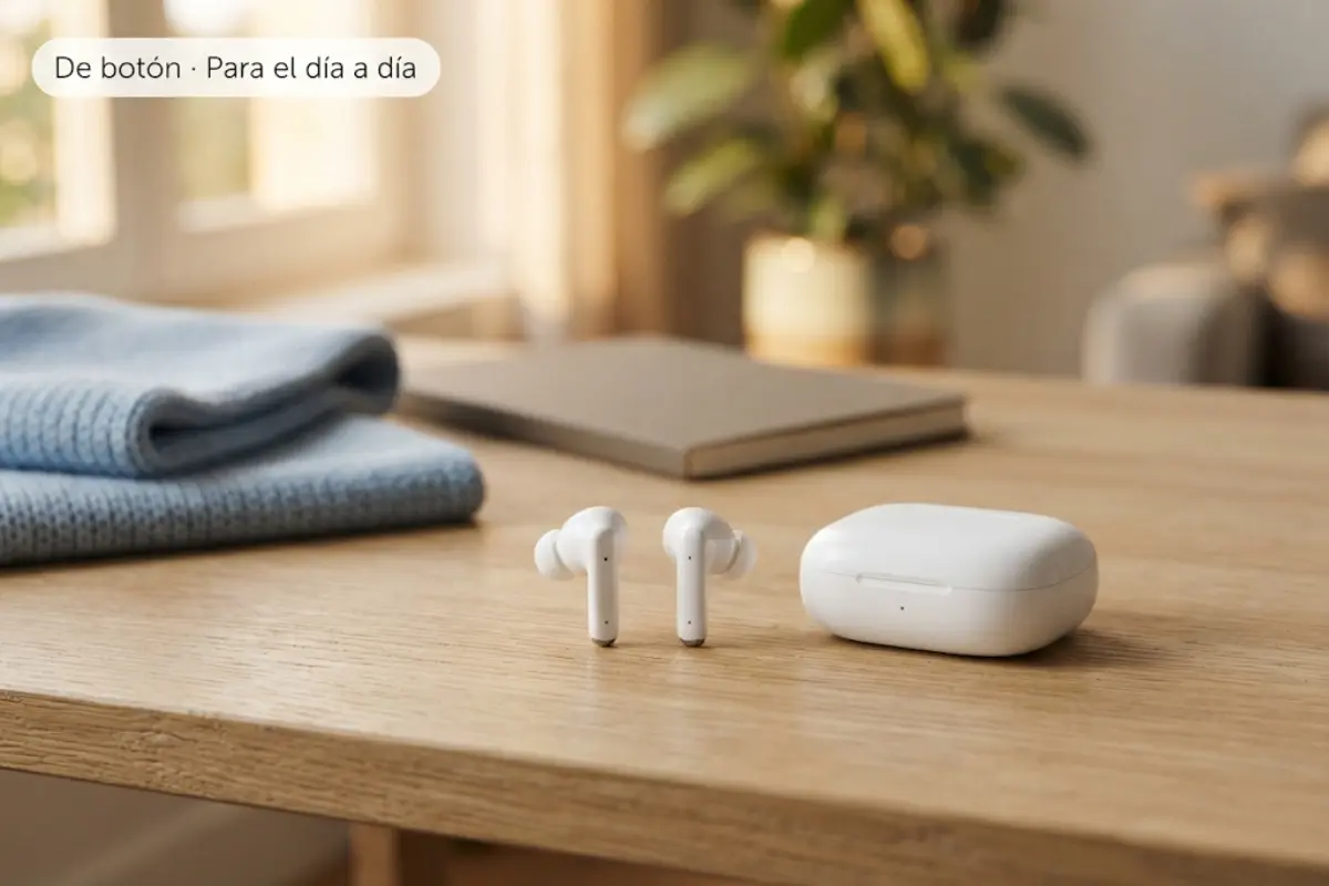Ilustración de los Apple AirPods 4 (con cancelación activa de ruido)