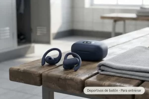 OYIB S75: auriculares de ganchos para entrenar, con letra pequeña